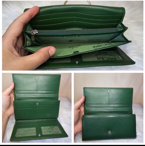 🔹️MCM 🔹️LONG green wallet ✨️💚 - Picture 9 of 9